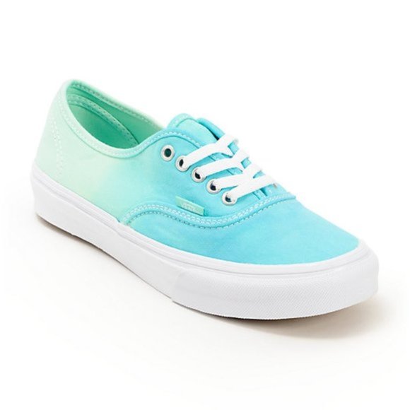 Seafoam Green Ombre Vans Authentic - Picture 2 of 9